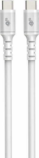 USB C - USB C siliconenkabel 1 m wit