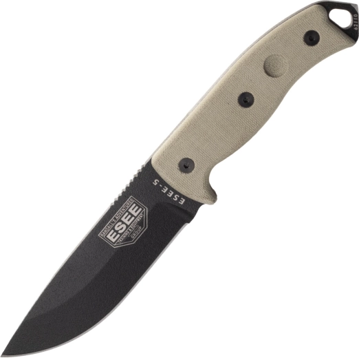 ESEE Model 5 survivalmes met Kydex-schede