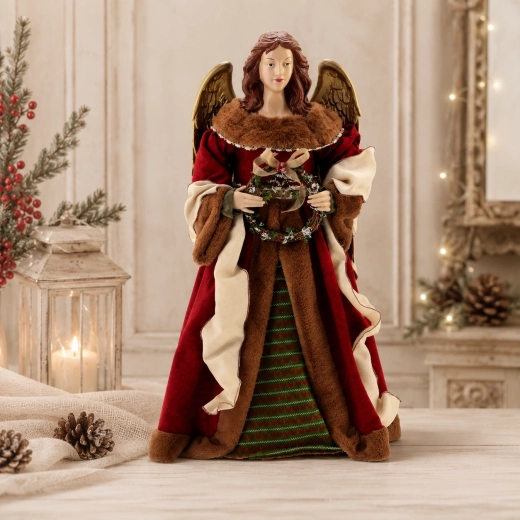 Kerstkrans in de handen