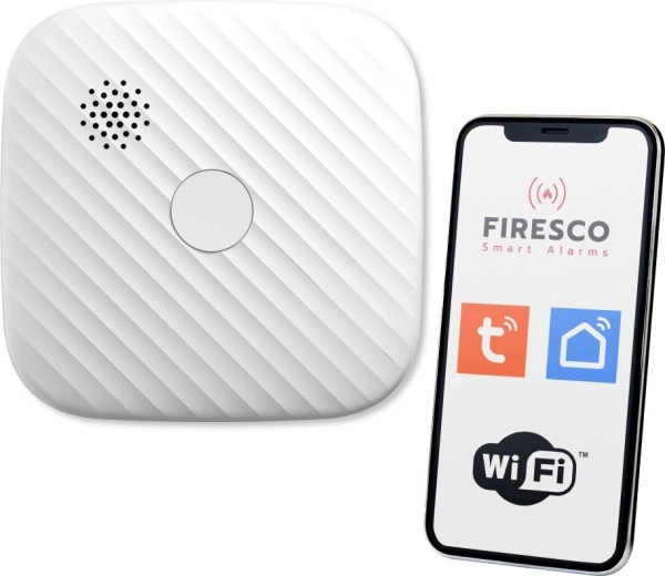 Firesco slimme Wi‑Fi rookmelder voor Tuya / Smart Life