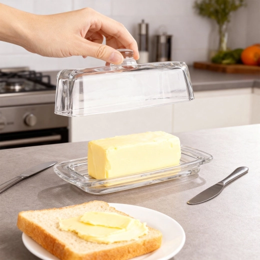 Kap met greep voor hygiëne en versheid