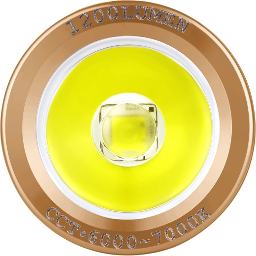 Compact vermogen: tot 1.200 lm en 166 m bereik