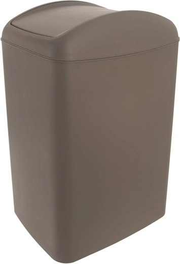 Afvalbak Waste met kanteldeksel 20 l bruin