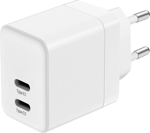 Twee USB‑C-poorten met slimme vermogensverdeling