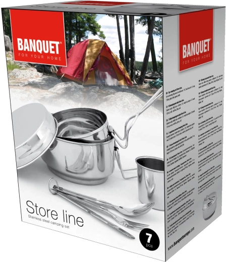 Complete 7-delige uitrusting voor onderweg