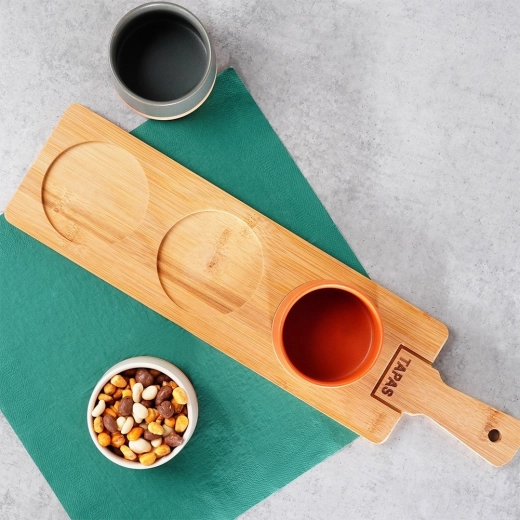 Stabiele bamboe plank met handgreep