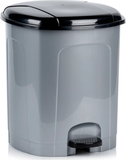 Plastic pedaalemmer 21 l, grijs