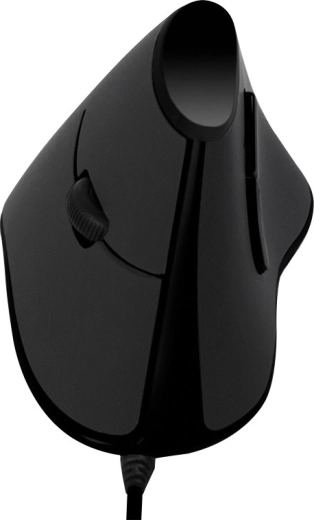 Ergonomische verticale optische muis LogiLink USB zwart