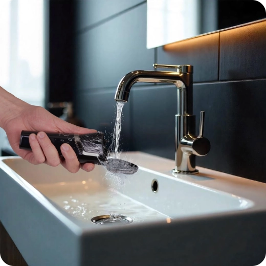 Afwasbare kop voor eenvoudig reinigen