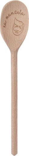 Houten pollepel „Voor mijn man“ 30 cm