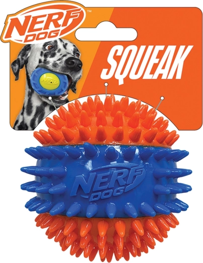 Nerf Dog piepbal met noppen 6,9 cm
