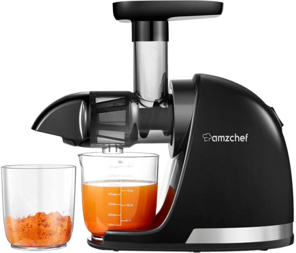 Langzame sapcentrifuge AMZCHEF zwart