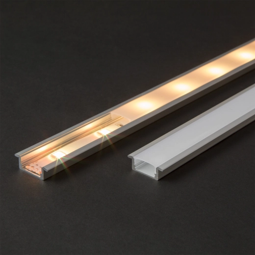 Opale afdekking voor aluminium LED-profiel 1 m