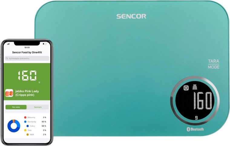 Sencor slimme keukenweegschaal SKS 7071GR