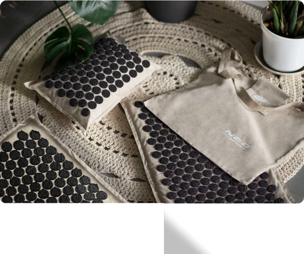 Afneembare hoezen van natuurlijke materialen