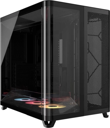 Midtower computercase AIR 5400 RS‑R ARGB, zwart
