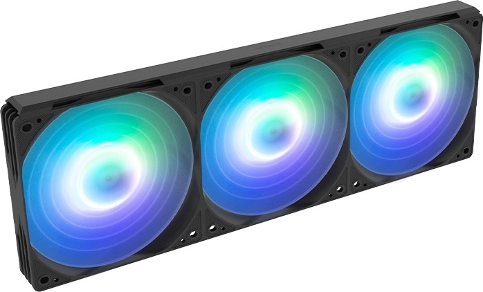 Drie 120mm ventilatoren voor optimale airflow