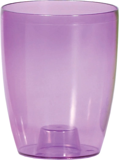 Orchideeënpot Coubi Orchid 13 cm transparant paars