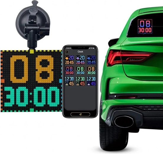 Intelligente LED-display voor achterruit van de auto 32×32 RGB met app-bediening