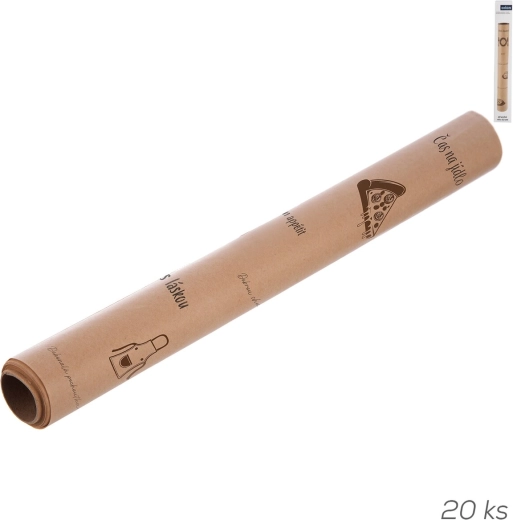 Vetbestendig voedselpapier in vellen met CZ-opdruk (20 stuks, 45 × 32 cm)
