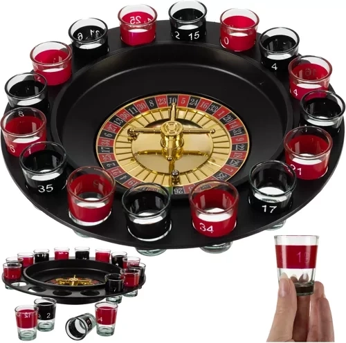 Drankroulette met glaasjes