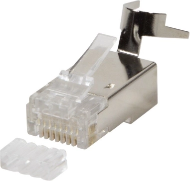 Afgeschermde RJ45-connectoren CAT.6, 6A, 7 - 10 stuks