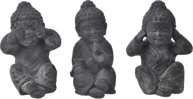 Keramische decoratie Boeddha – zittend (3 varianten)