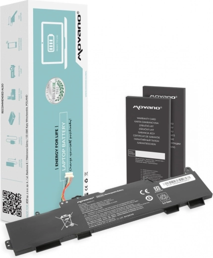 Movano SS03XL-batterij voor HP EliteBook 735/745/840 G5 en G6 (4100 mAh, 47 Wh)