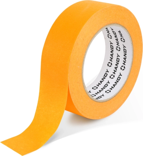 Afplaktape op waterbasis voor buitengebruik 50 m × 24 mm oranje