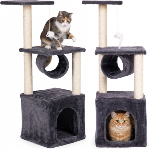 Krabpaal voor katten 94 cm grijs PETSI