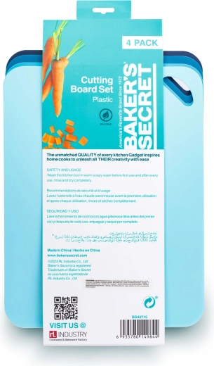 Baker's Secret set van 4 snijplanken 38 × 29 cm