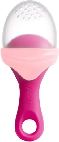 Siliconen voedingsbijtring Pulp – roze