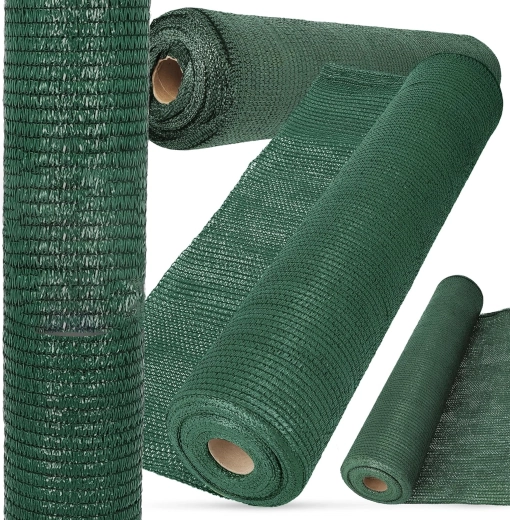 Schaduw- en afschermnet voor hek 1,5 × 50 m 180 g/m² met 100 trekbandjes