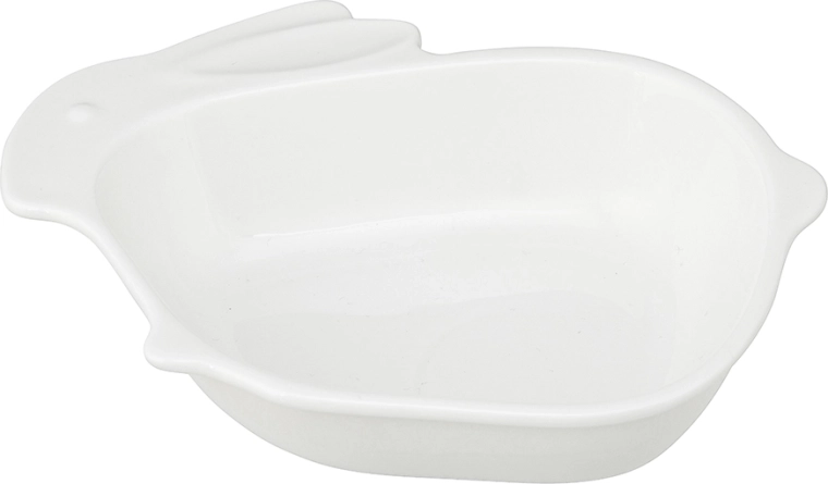 Porseleinen serveerschaaltje konijntje crème 17,5 × 14 × 4 cm