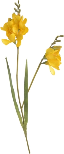 Kunstbloem Freesia geel 54 cm