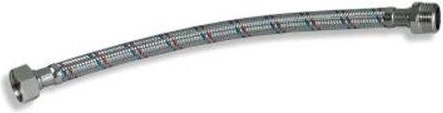 Roestvrijstalen aansluitslang 3/8" x 3/8" 60 cm