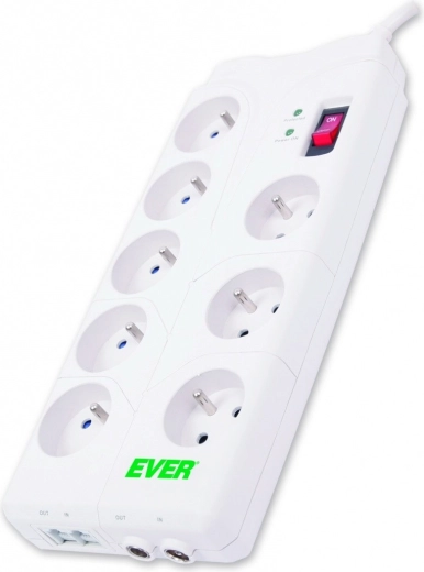 HOME overspanningsbeschermde stekkerdoos, 8 stopcontacten, 2 m