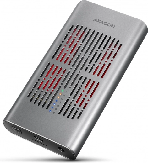 Axagon Clone Master aluminium externe behuizing voor twee NVMe M.2 SSD’s USB‑C 3.2 Gen 2x2 20 Gbps