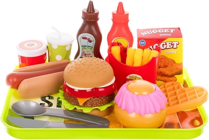 26 onderdelen voor fastfoodspel
