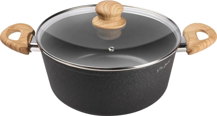 Lamart kookpan met deksel Natur 24 cm