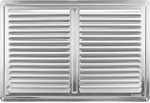 Ventilatierooster 300 × 200 mm van roestvast staal