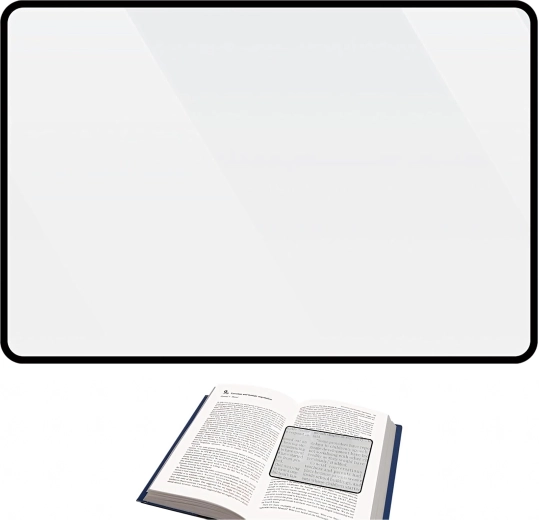 Groot oppervlak voor eenvoudig lezen