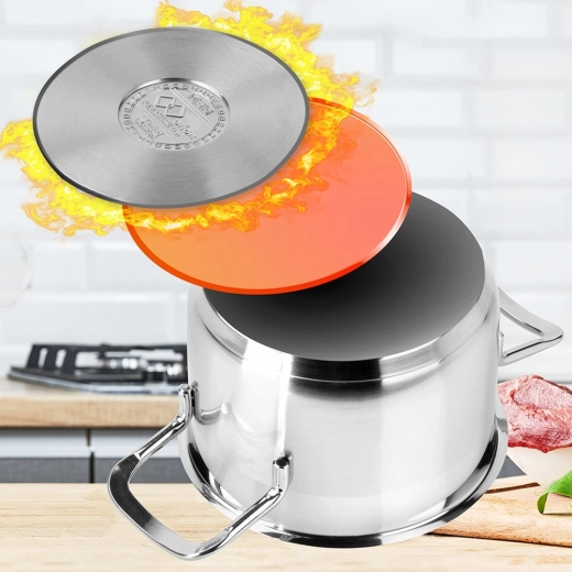 Gelijkmatige verhitting dankzij de meerlaagse bodem