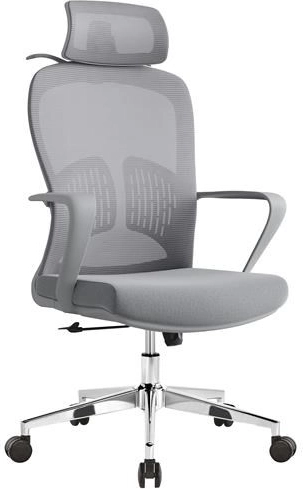 Ergonomische bureaustoel Baby Mix met hoofdsteun en lendensteun zwart