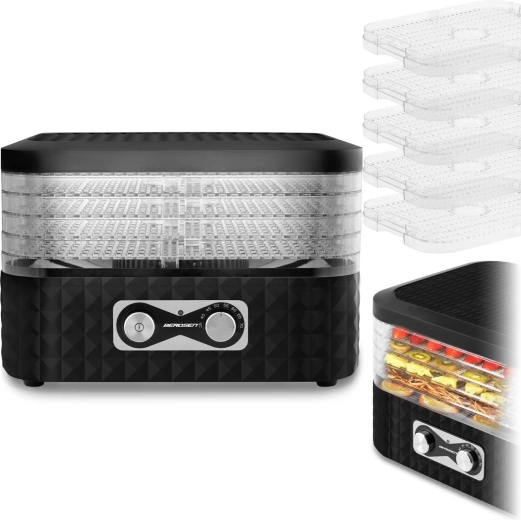 5 stapelbare trays – groot droogoppervlak