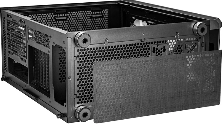 Mesh-frontpaneel voor maximale airflow