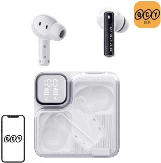 Draadloze oordopjes TWS QCY MeloBuds Neo T31 wit