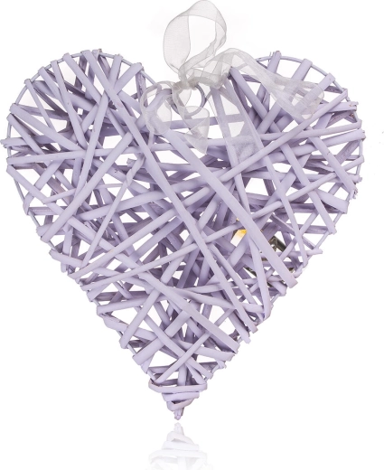 Decoratief hart 28 × 28 cm paars
