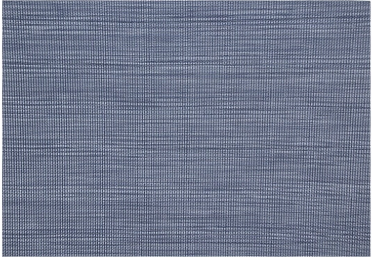 Placemat van PVC en polyester 45 × 30 cm blauw