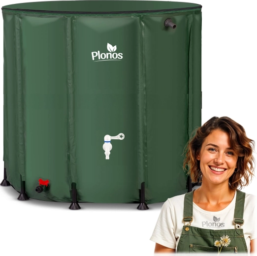 Opvouwbare regenton voor regenwater 1000 l Plonos